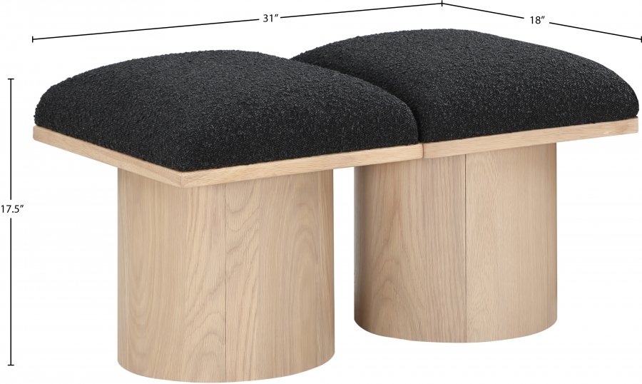 33658_0.jpg Pavilion Boucle Fabric Upholstered 2pc. Modular Bench - Image 6