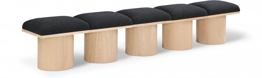 Pavilion Boucle Fabric Upholstered 5pc. Modular Bench
