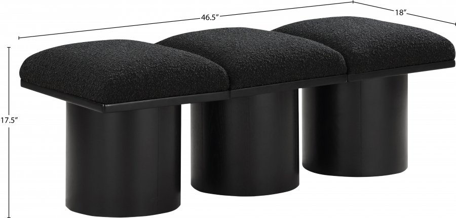 33710_0.jpg Pavilion Boucle Fabric Upholstered 3pc. Modular Bench - Image 6