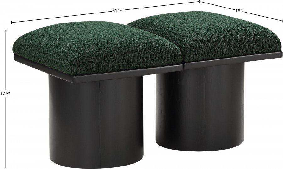 33758_0.jpg Pavilion Boucle Fabric Upholstered 2pc. Modular Bench - Image 6