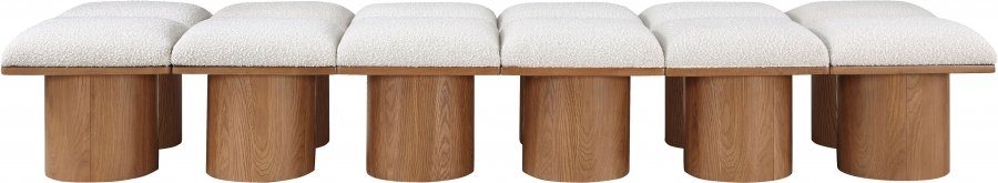33778-2.jpg Pavilion Boucle Fabric Upholstered 12pc. Modular Bench - Image 3