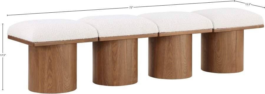 33786_0.jpg Pavilion Boucle Fabric Upholstered 4pc. Modular Bench - Image 7