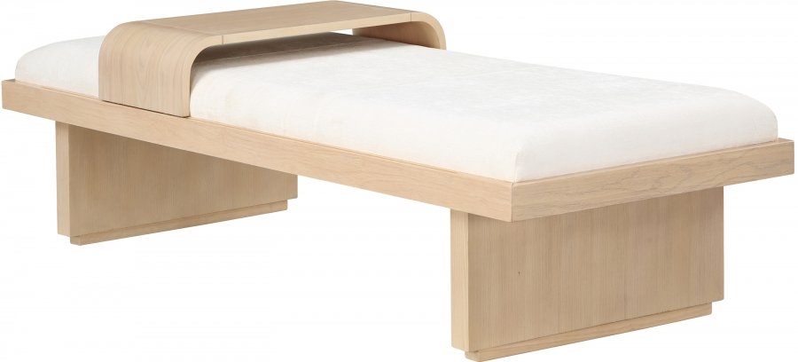 34931-2.jpg Arlington Chenille Fabric Upholstered Bench - Image 3