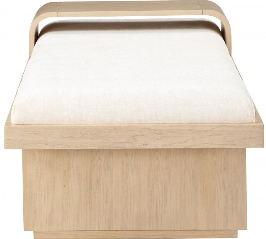 34931-4.jpg Arlington Chenille Fabric Upholstered Bench - Image 5