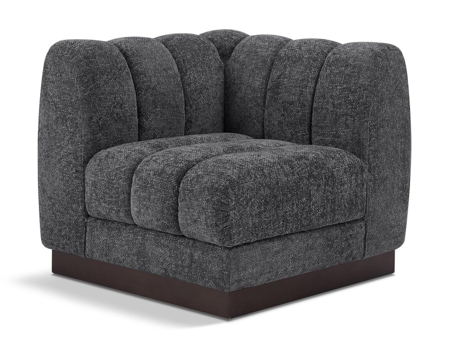 Quinn Chenille Fabric Upholstered Corner Modular Chair