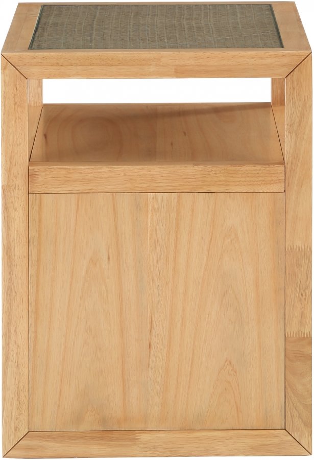 39589-5.jpg Cole Solid Wood And Natural Cane Nightstand - Image 6