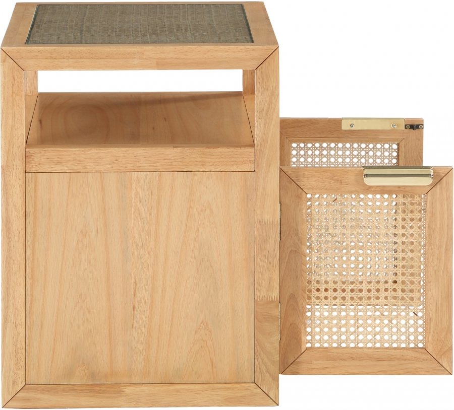39589-6.jpg Cole Solid Wood And Natural Cane Nightstand - Image 7