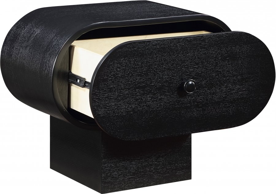 40216-2.jpg Harlow Solid Wood And Oak Veneer Nightstand - Image 3