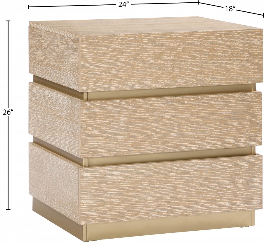 40278_0.jpg Zaylan Oak Veneer Night Stand - Image 10