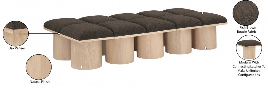 41024_00.jpg Pavilion Boucle Fabric Upholstered 10pc. Modular Bench - Image 8