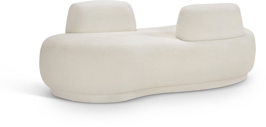 Argyle Teddy Fabric Upholstered Chaise/Loveseat