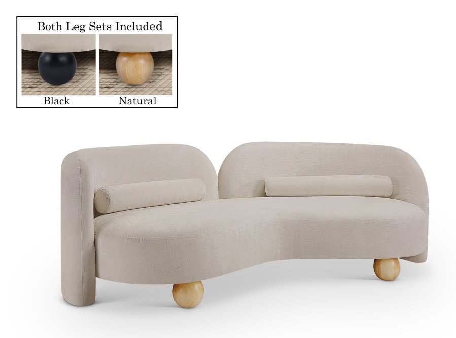 Daphne 89″ Chenille Fabric Upholstered Sofa