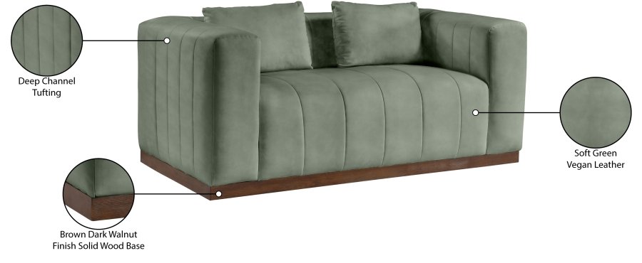 44374_00.jpg Mallina 67" Vegan Leather Upholstered Upholstered Loveseat - Image 9