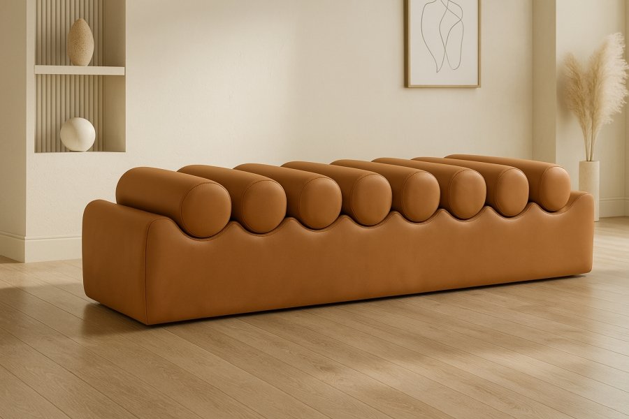 44469-1.jpg Rumble Vegan Leather Upholstered Bench - Image 2