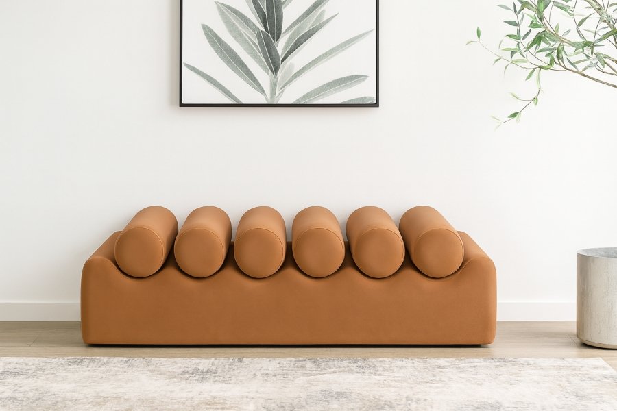 44483-1.jpg Rumble Vegan Leather Upholstered Bench - Image 2