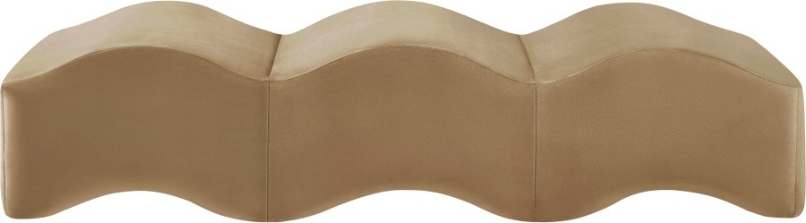44638-3.jpg Wave Velvet Upholstered Bench - Image 4