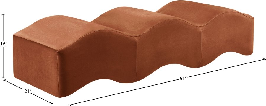 44642_0.jpg Wave Velvet Upholstered Bench - Image 12