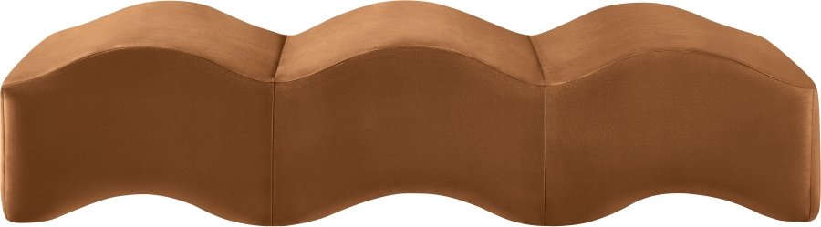 44646-3.jpg Wave Velvet Upholstered Bench - Image 4