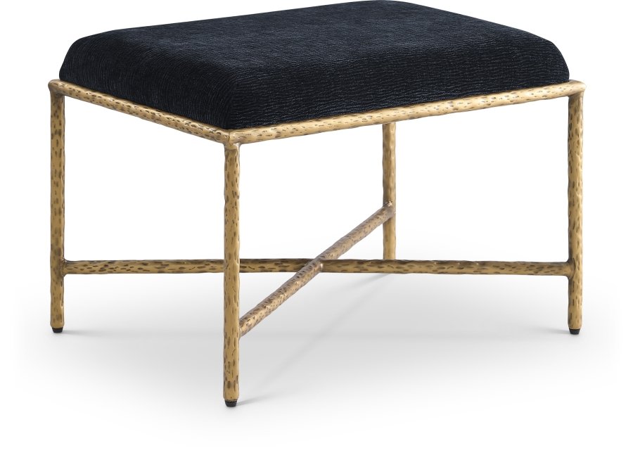 Valley Chenille Fabric Upholstered Bench