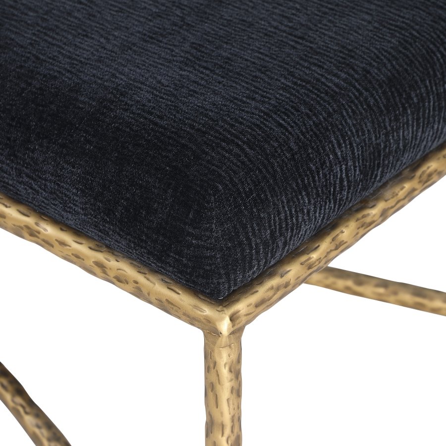 44974-4.jpg Valley Chenille Fabric Upholstered Bench - Image 5