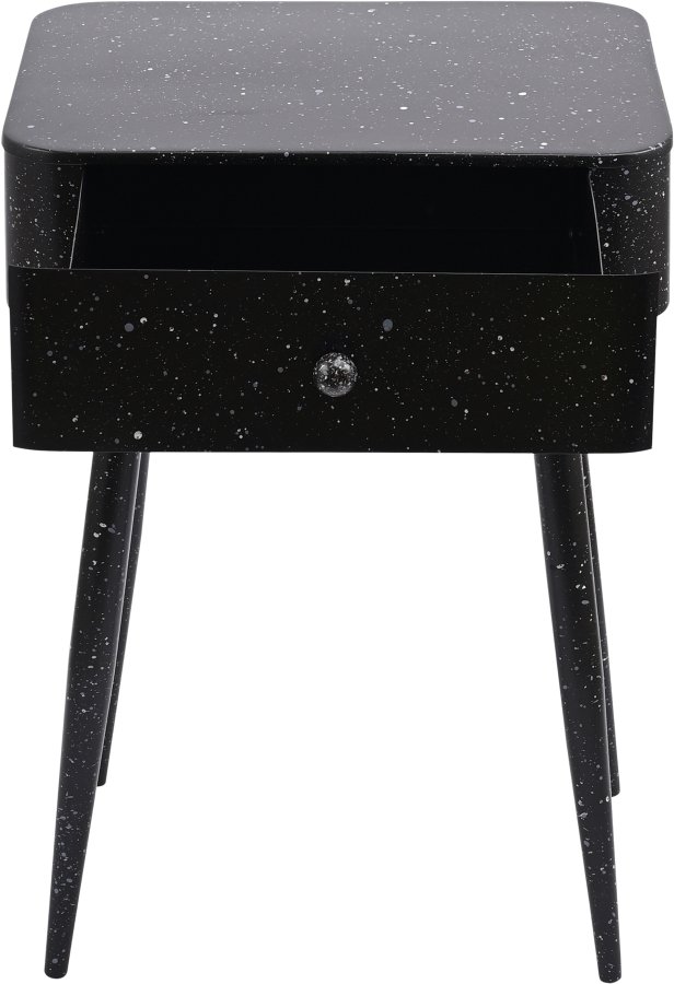 45019-2.jpg Rylan Terrazzo Pattern Iron Nightstand - Image 3