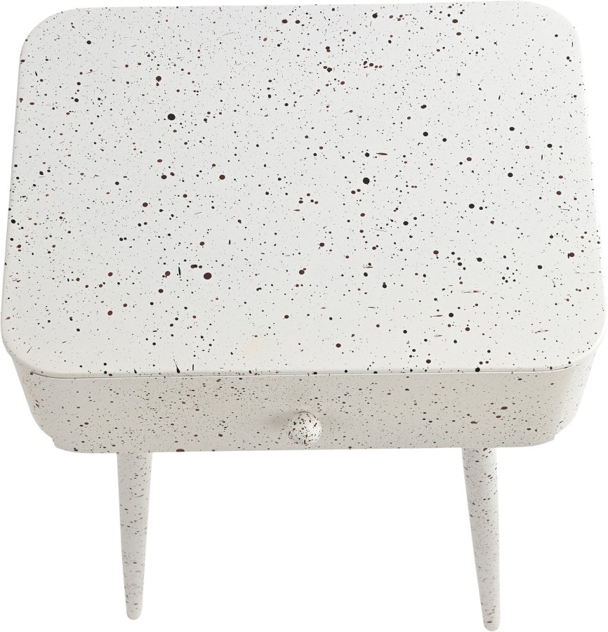 45020-6.jpg Rylan Terrazzo Pattern Iron Nightstand - Image 7