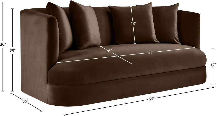 45408_0.jpg Alder 66" Velvet Upholstered Loveseat - Image 16