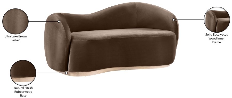 45724_00.jpg Gustavo 72.5" Velvet Upholstered Upholstered Loveseat - Image 8