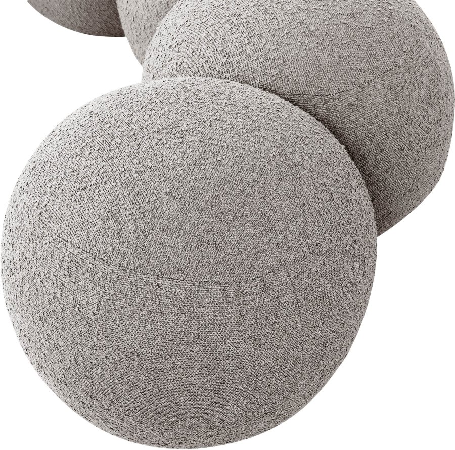 46136-6.jpg Apollo Boucle Fabric Upholstered Bench - Image 7