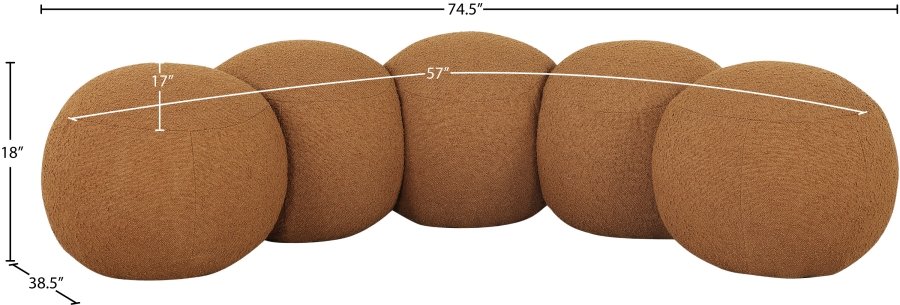 46151_0.jpg Apollo Boucle Fabric Upholstered Bench - Image 9