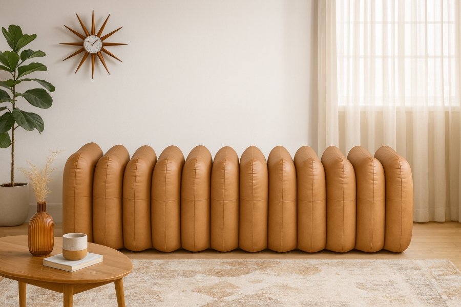 46196-1.jpg Atticus Vegan Leather Upholstered Bench - Image 2