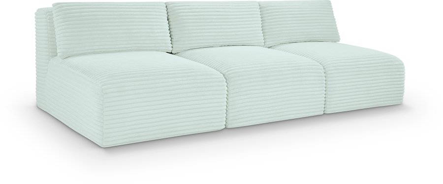Shaggy 93″ Corduroy Performance Fabric Upholstered Upholstered Modular Sofa