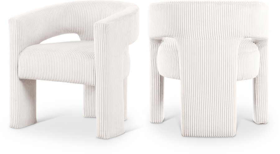 Riz Corduroy Upholstered Accent Chair / Dining Chair