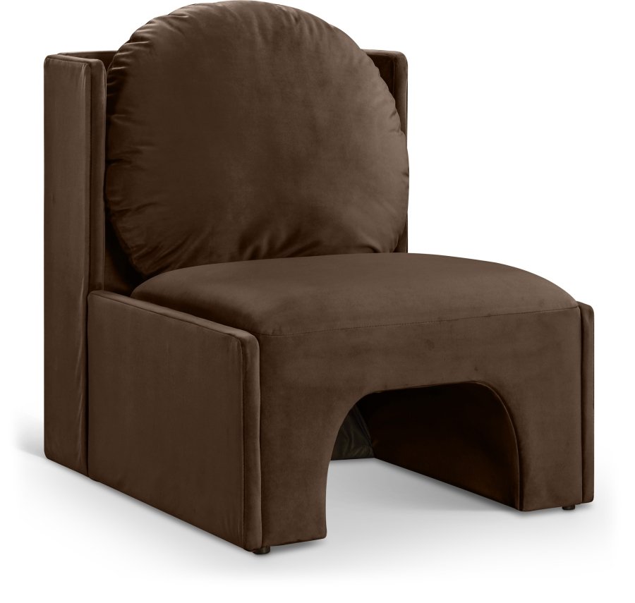 Sigma Velvet Upholstered Accent Chair