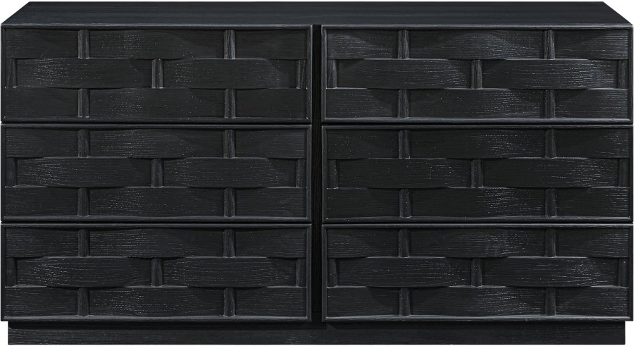 48596-2.jpg Weave Oak Veneer Dresser - Image 3