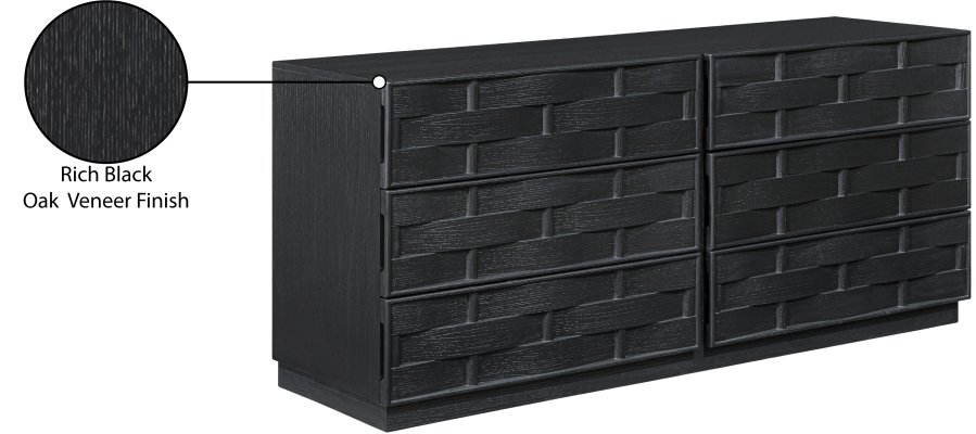 48596_00.jpg Weave Oak Veneer Dresser - Image 10