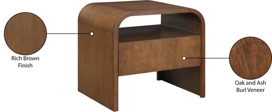 49242_00.jpg Giada Solid Wood And Veneer Nightstand - Image 11