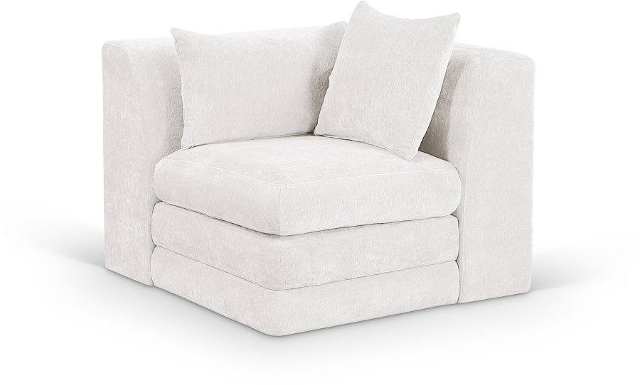 Stellar Chenille Fabric Upholstered Modular Accent Chair