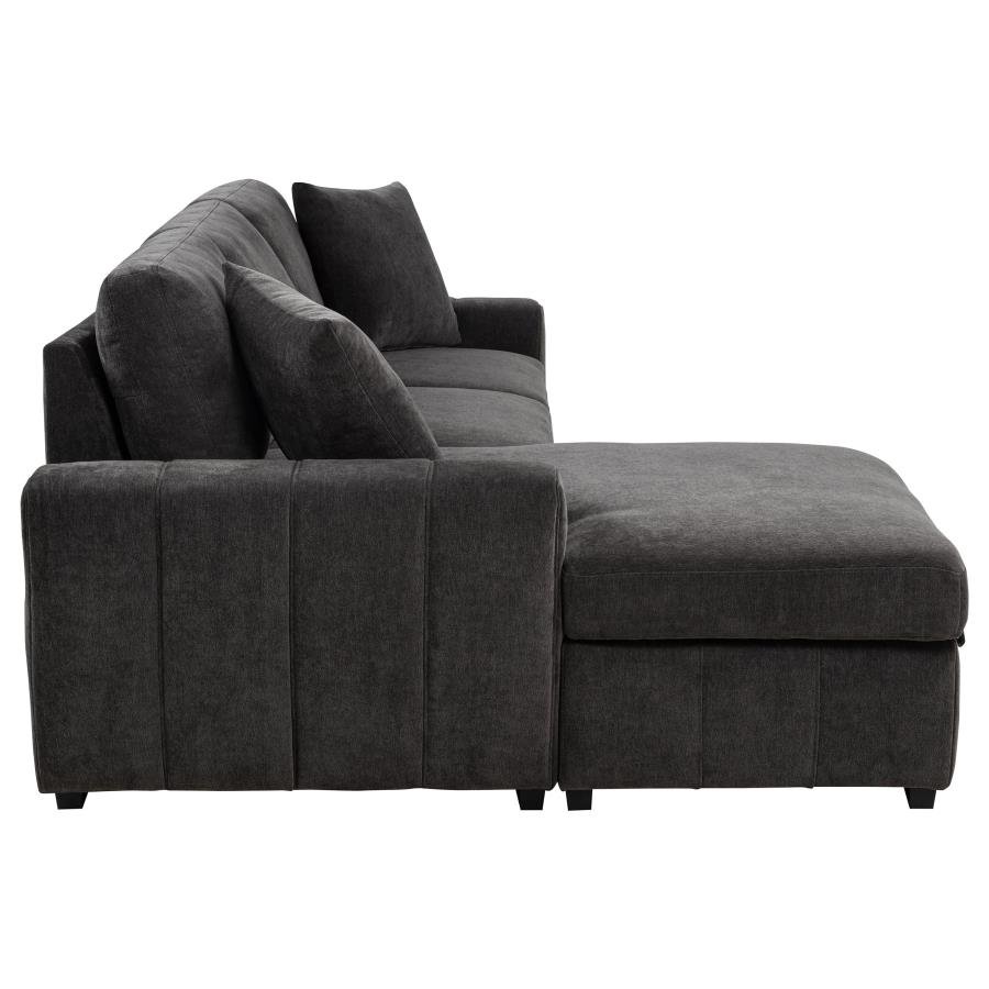 500349_12x900.jpg PASTRANA UPHOLSTERED SLEEPER SECTIONAL SOFA LAF CHAISE GREY - Image 12