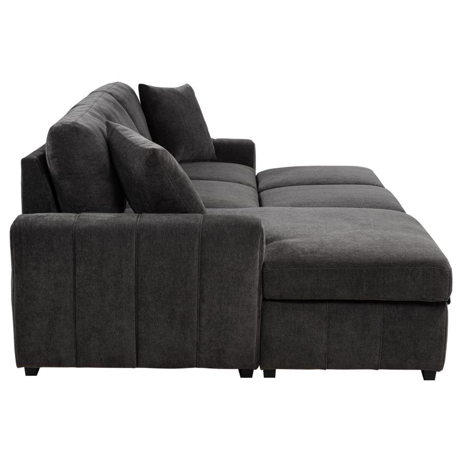 500349_13x900.jpg PASTRANA UPHOLSTERED SLEEPER SECTIONAL SOFA LAF CHAISE GREY - Image 13