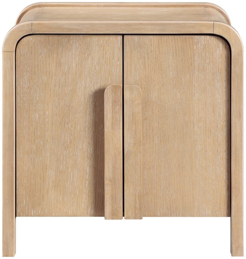 50438-2.jpg Harmony Oak Veneer And Solid Wood Nightstand - Image 3