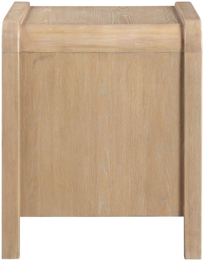 50438-3.jpg Harmony Oak Veneer And Solid Wood Nightstand - Image 4