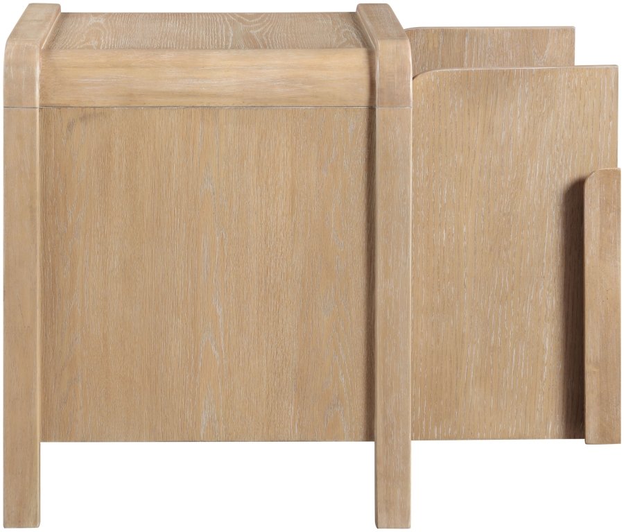 50438-8.jpg Harmony Oak Veneer And Solid Wood Nightstand - Image 9