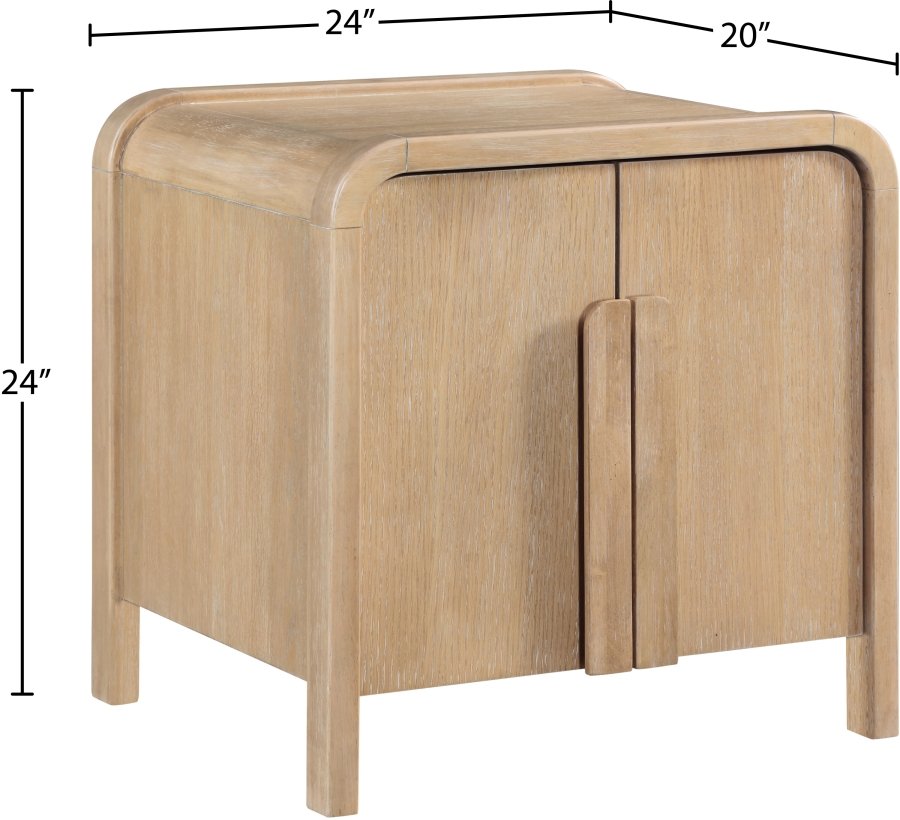50438_0.jpg Harmony Oak Veneer And Solid Wood Nightstand - Image 10