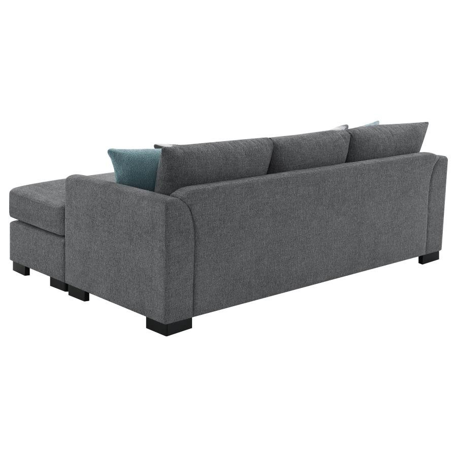 504779_13x900.jpg STOREY UPHOLSTERED SLEEPER SECTIONAL CHAISE SOFA GREY - Image 13