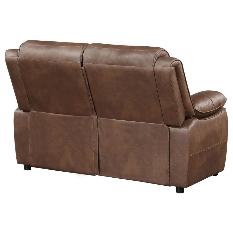 508282_08x900.jpg ELLINGTON UPHOLSTERED PADDED ARM LOVESEAT DARK BROWN - Image 8