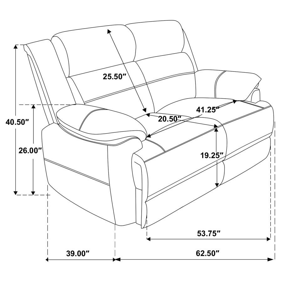 508282_11x900.jpg ELLINGTON UPHOLSTERED PADDED ARM LOVESEAT DARK BROWN - Image 11