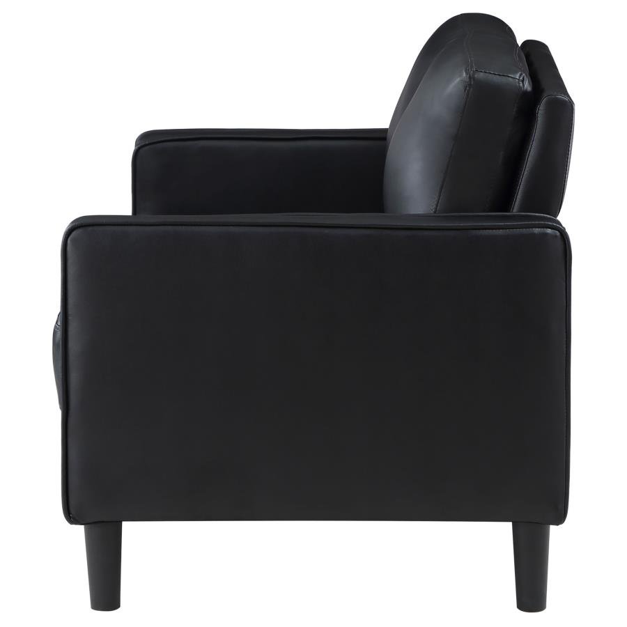508362_05x900.jpg RUTH UPHOLSTERED TRACK ARM LOVESEAT BLACK - Image 5