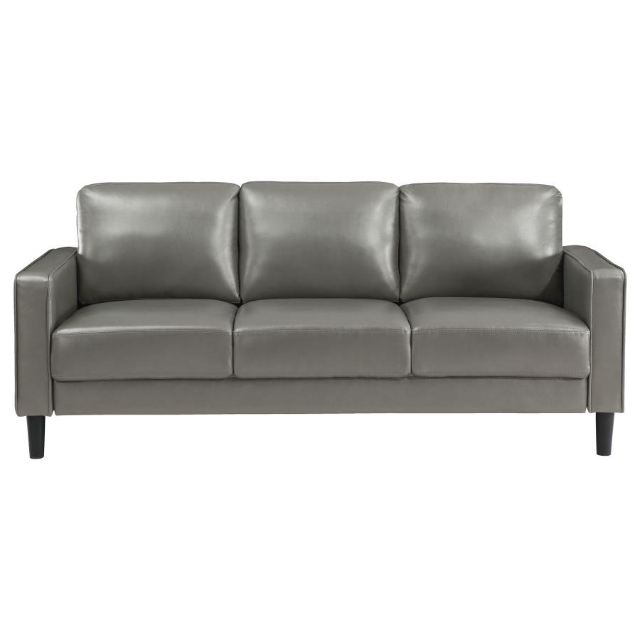 508365-S3_04x900.jpg RUTH 3-PIECE UPHOLSTERED TRACK ARM SOFA SET GREY - Image 4