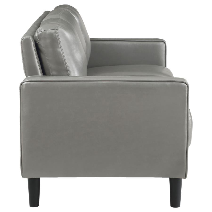 508365-S3_06x900.jpg RUTH 3-PIECE UPHOLSTERED TRACK ARM SOFA SET GREY - Image 6